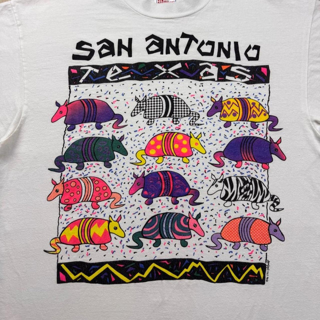 1991 San Antonio Texas Rainbow Armadillos Single Stitch Tee | Large