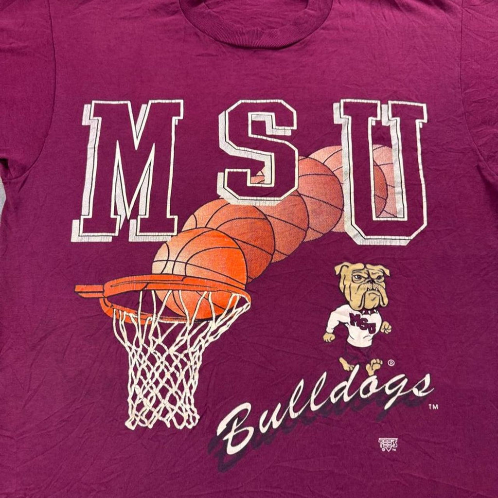 1990s Mississippi State Bulldogs Basketball Graphic Tee | Large