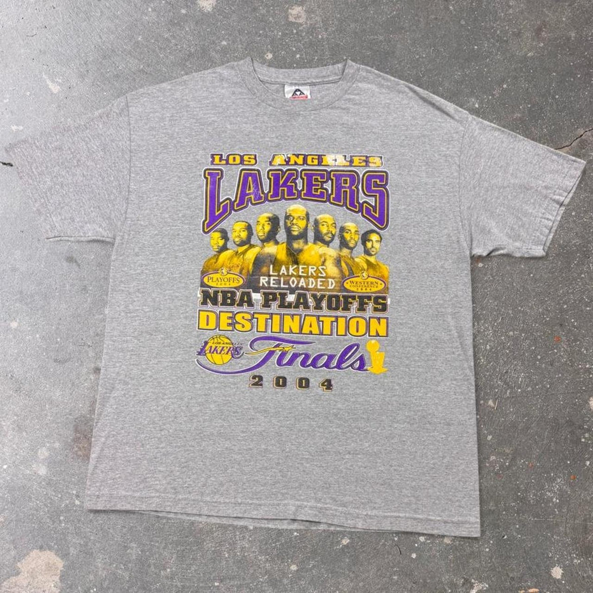 2004 Los Angeles Lakers NBA Finals Playoffs Kobe Bryant Tee | XL