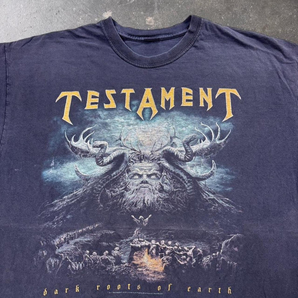2010s Testament Dark Roots of Earth Metal Band Tee | XL