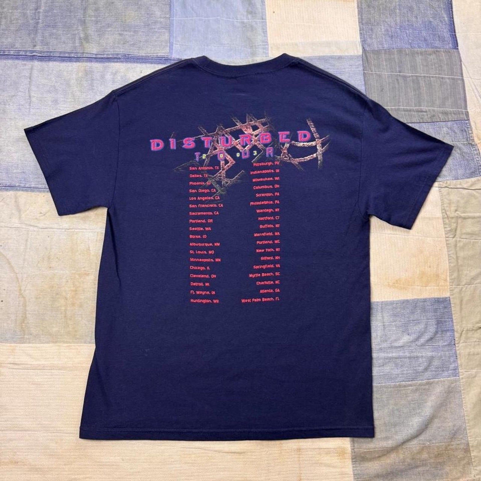 2003 Disturbed Believe Tour Double Sided Band Tee | Large