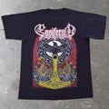 2000s Ensiferum Viking Metal Raven Longship Tee | Medium