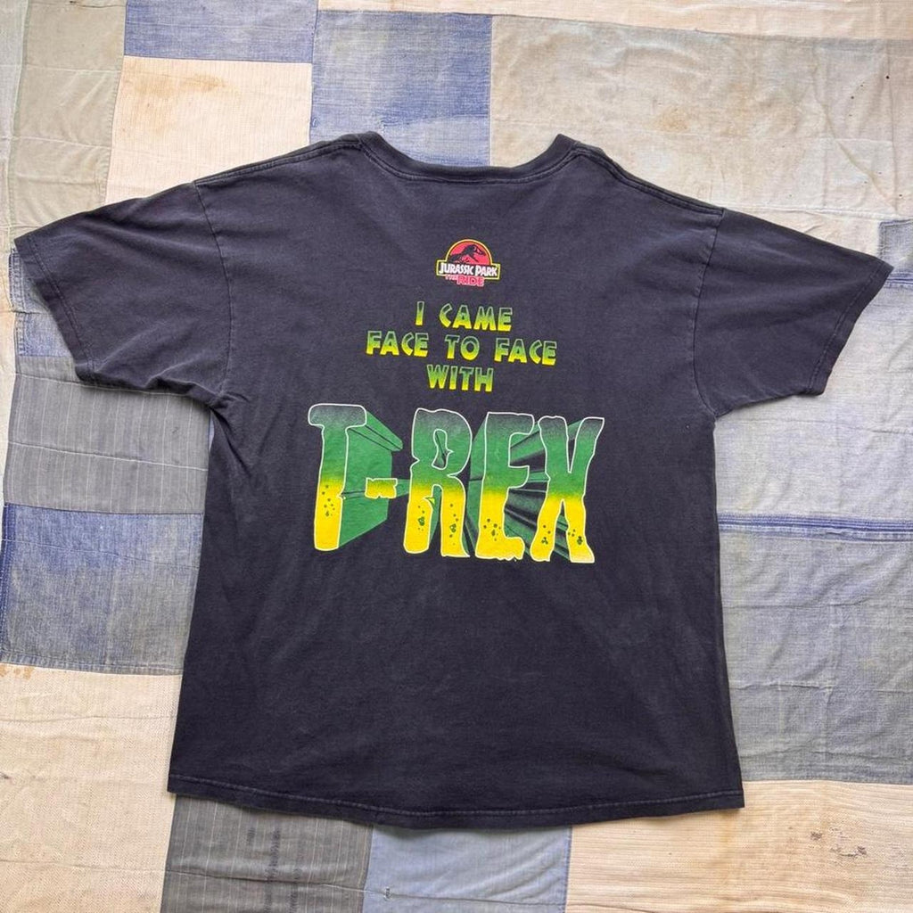 Early 2000s Universal Studios Jurassic Park T-Rex Ride Tee | XL