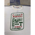 Smoke Marijuana Vintage 90s Graphic T Shirt White Golden Anchor Large Cozumel