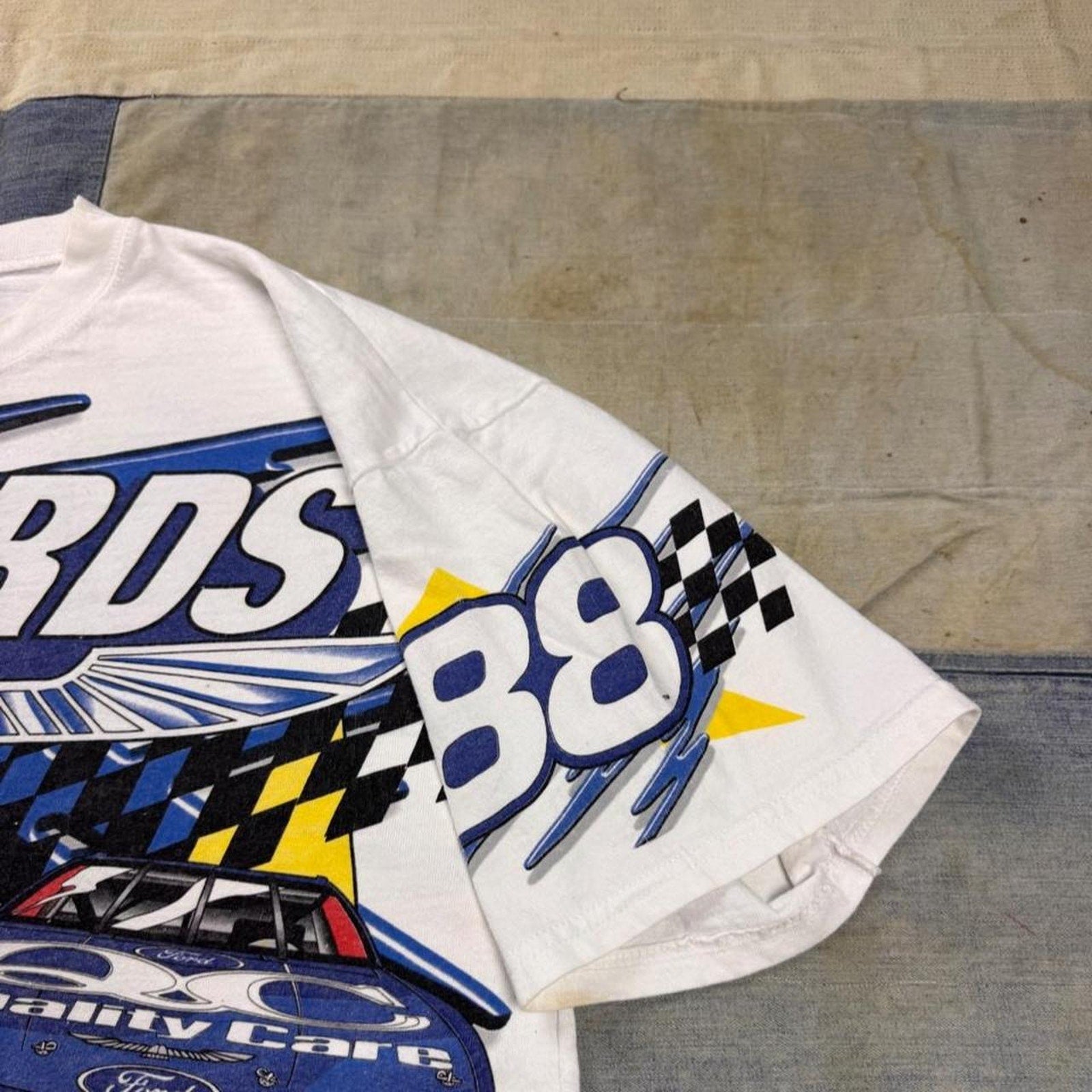 1990s Chase Racewear Robert Yates Racing all-over print tee | XXL
