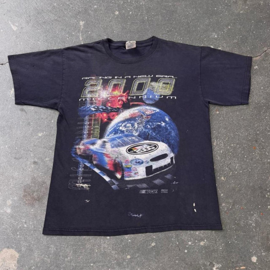2000 NASCAR Winston Cup Millennium Schedule Racing Tee | Large