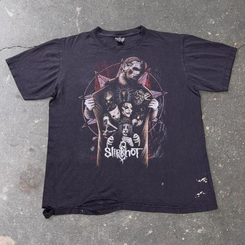 Y2K Slipknot distressed to perfection Band Tee Size: L