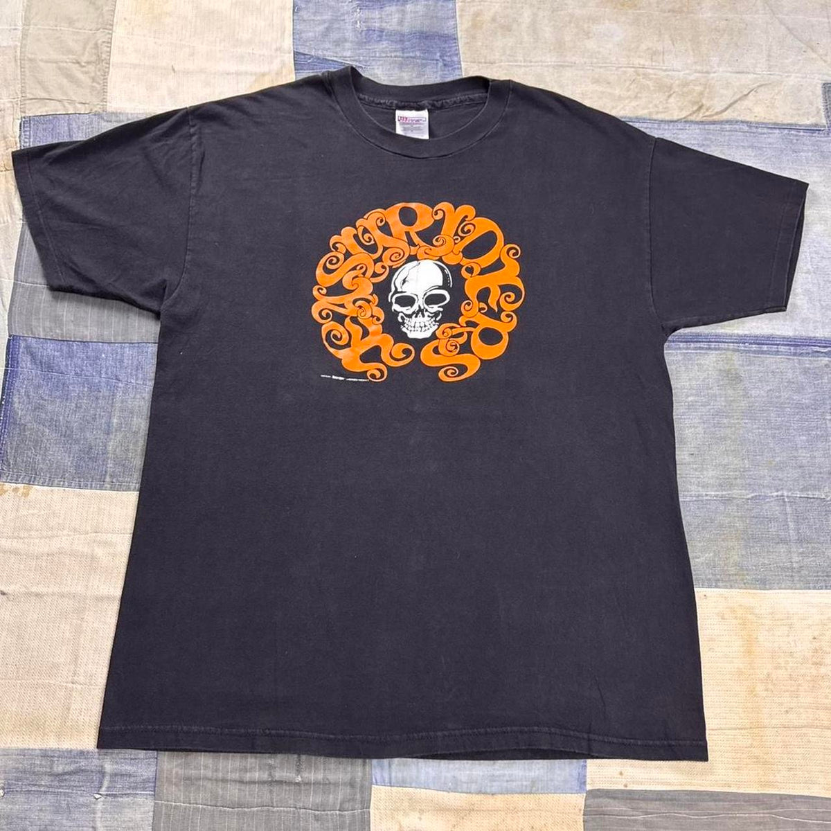 1990s Easyriders Columbus Ohio Skull Graphic Biker Tee | XL