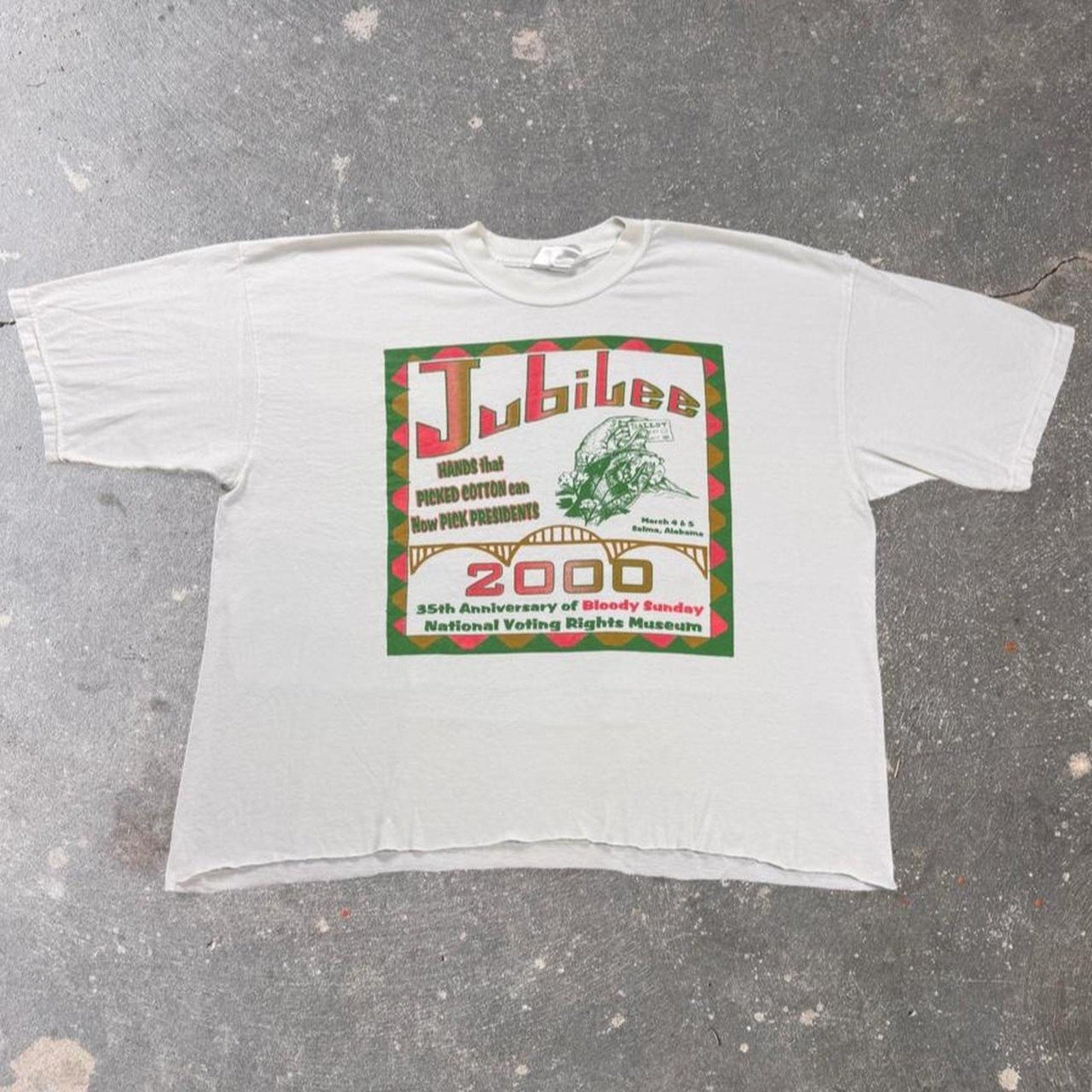 2000 Selma Jubilee Bloody Sunday Voting Rights Tee | XXL