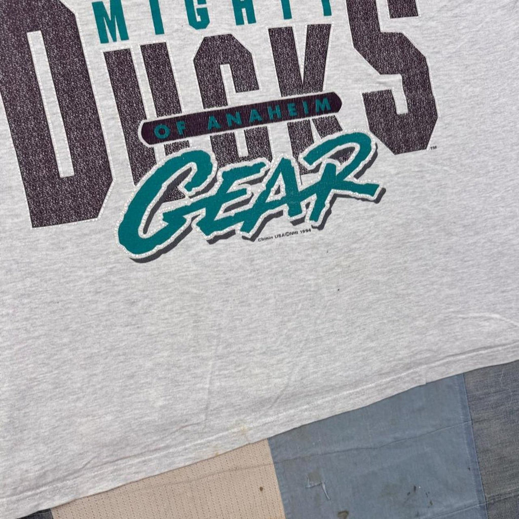 1994 Mighty Ducks of Anaheim Colorblock Tee | M