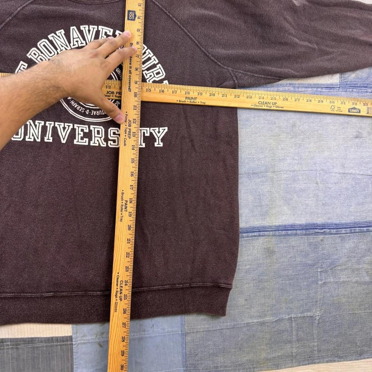 1970s Champion St. Bonaventure University Raglan Sweatshirt | XL