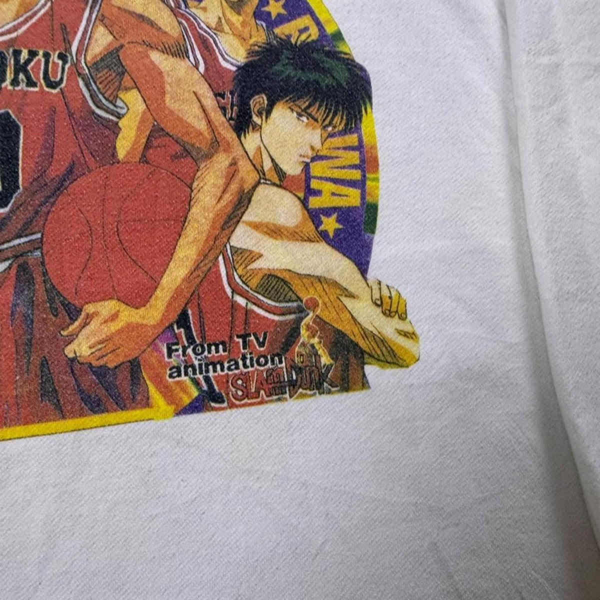 1990s Slam Dunk Shohoku Basketball Anime Long Sleeve Tee | Medium