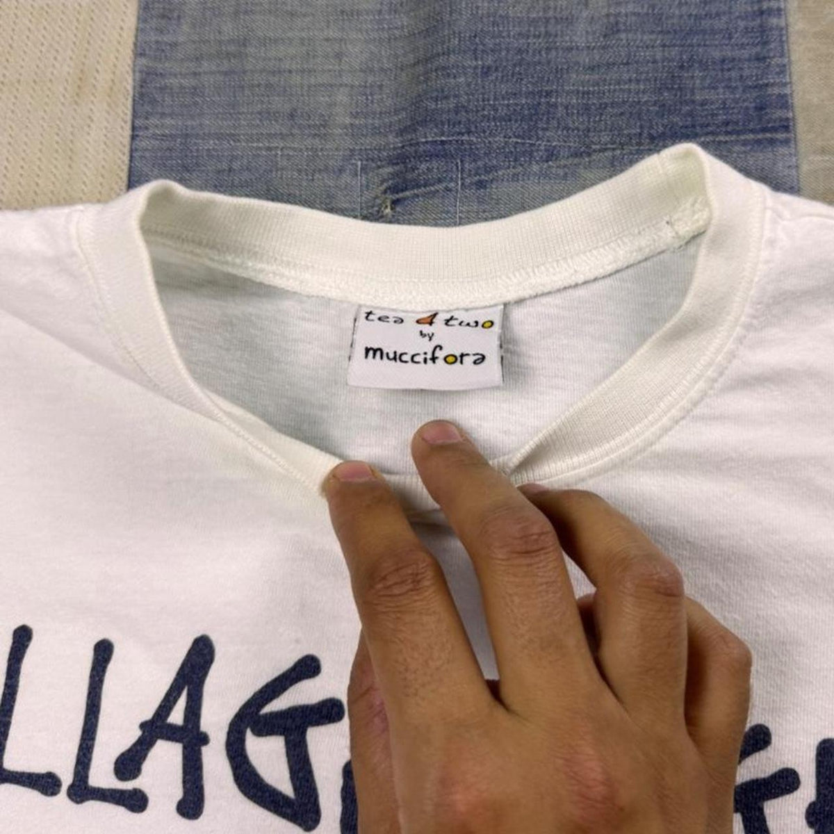 1996 Tea 4 Two Village Night Program Double-Sided Art Tee | Medium