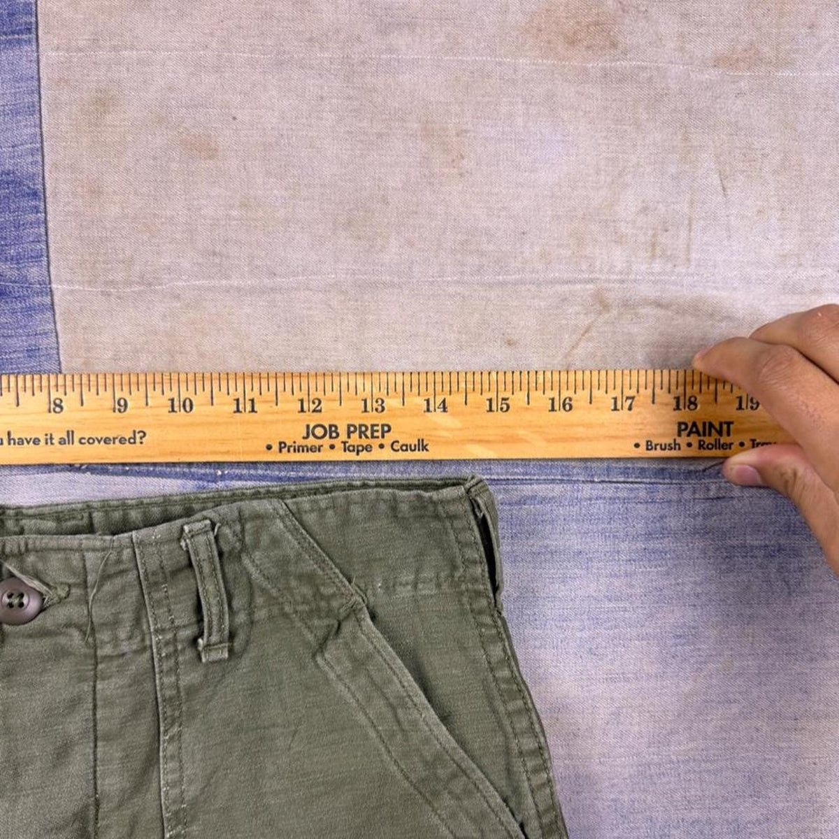 1966 US Army OG-107 Cotton Sateen Baker Pants | 29 x 28.5