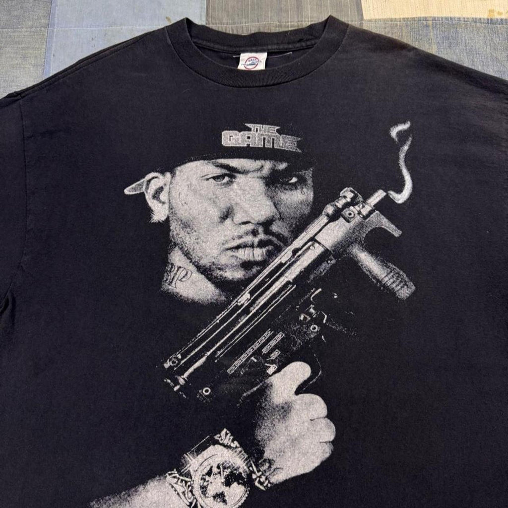 2000s The Game Portrait Graphic Rap Tee | XL