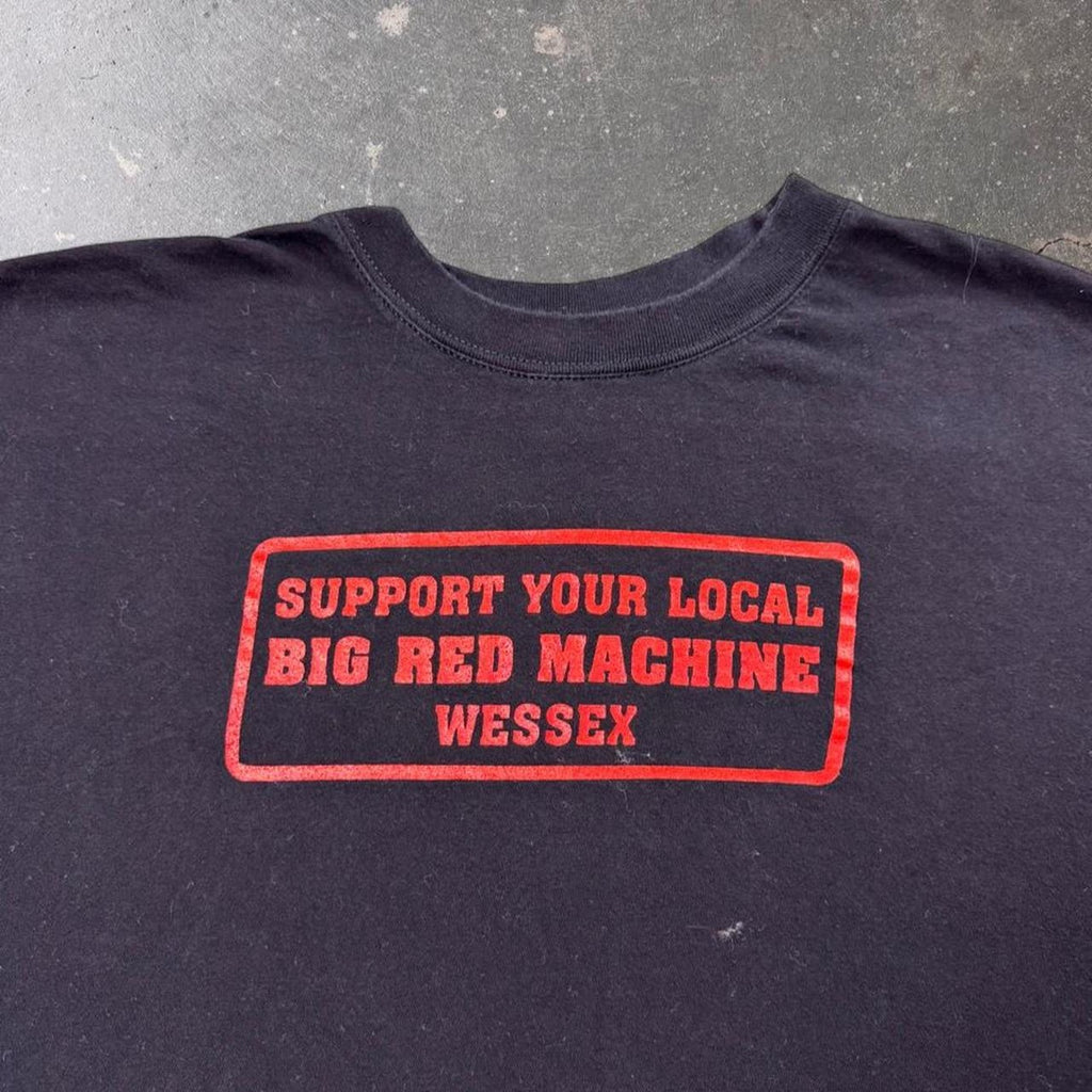 1990s Hells Angels Wessex “Big Red Machine” Support Tee | XL