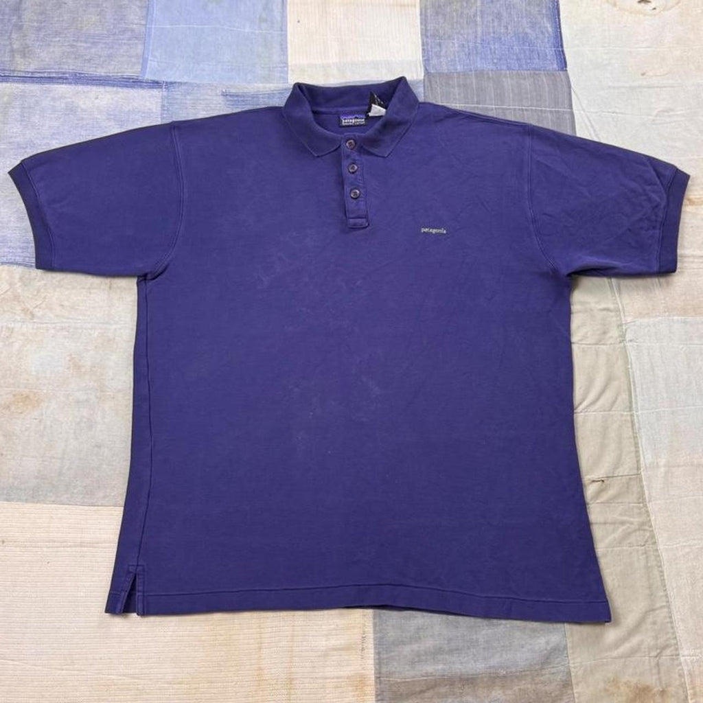 Patagonia Organic Cotton Polo Shirt Purple | Men’s M
