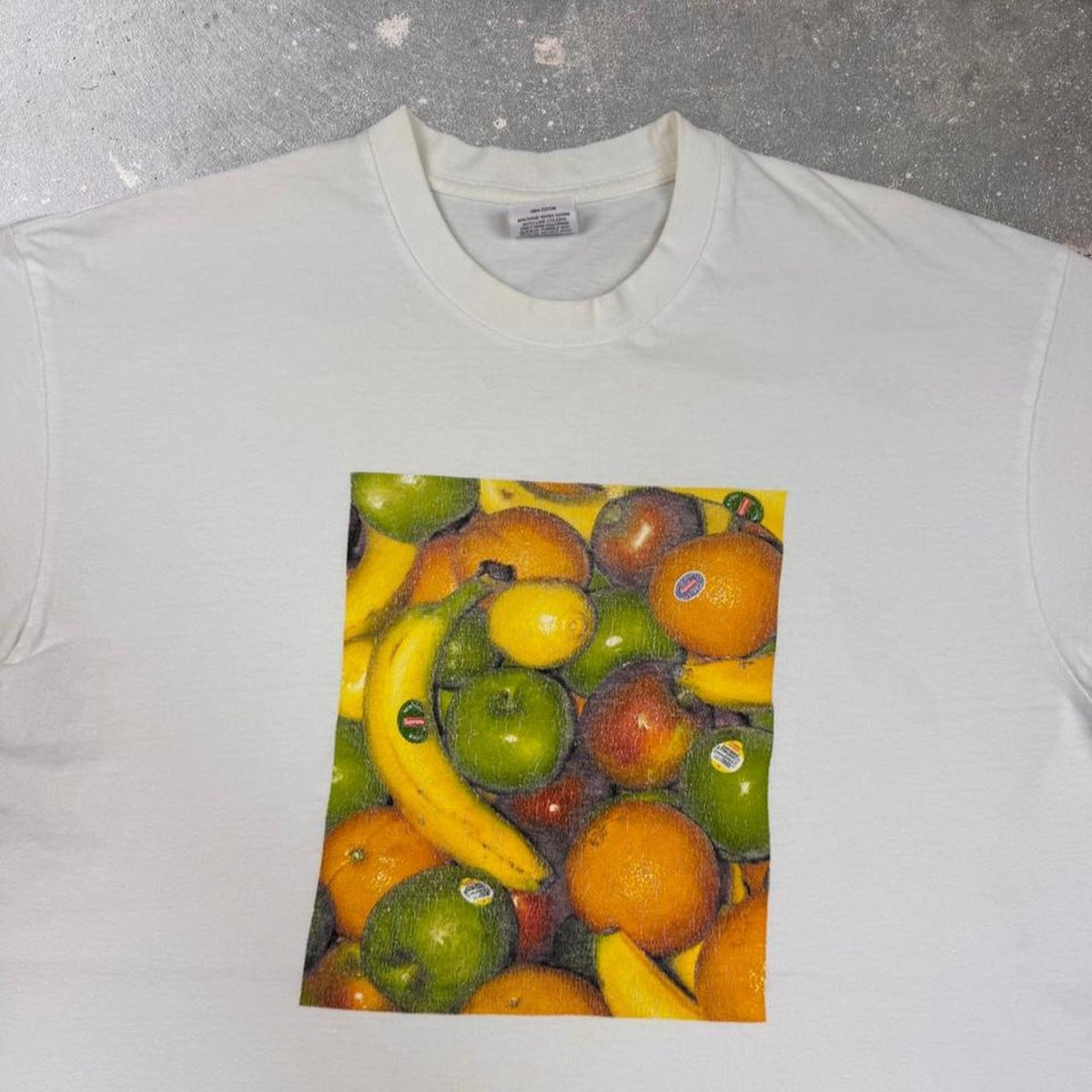 2019 Supreme Fruits Photo Graphic Tee White | Large
