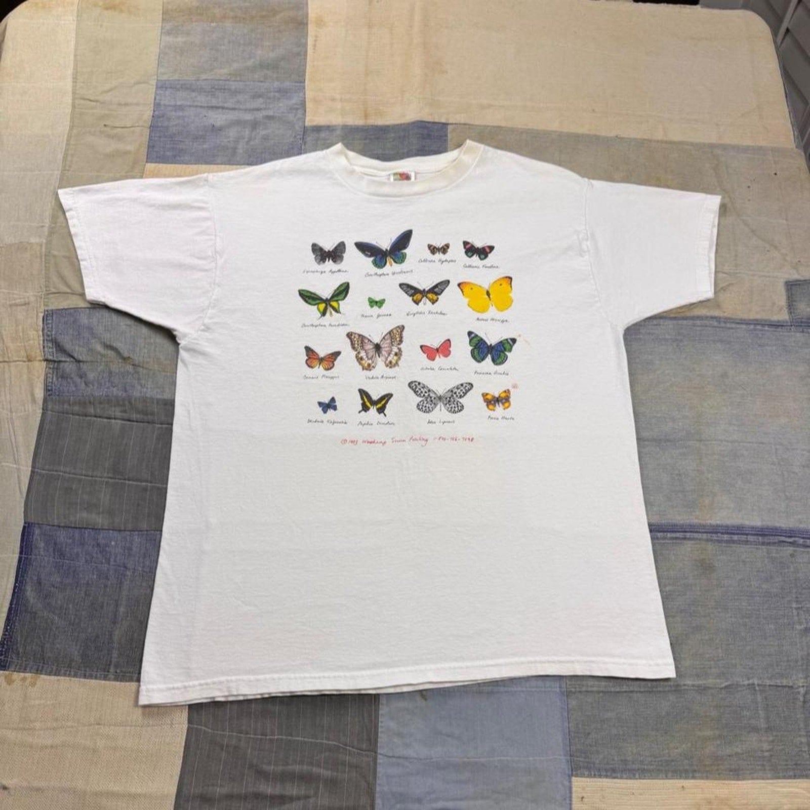 1993 butterfly species graphic Tee | XL