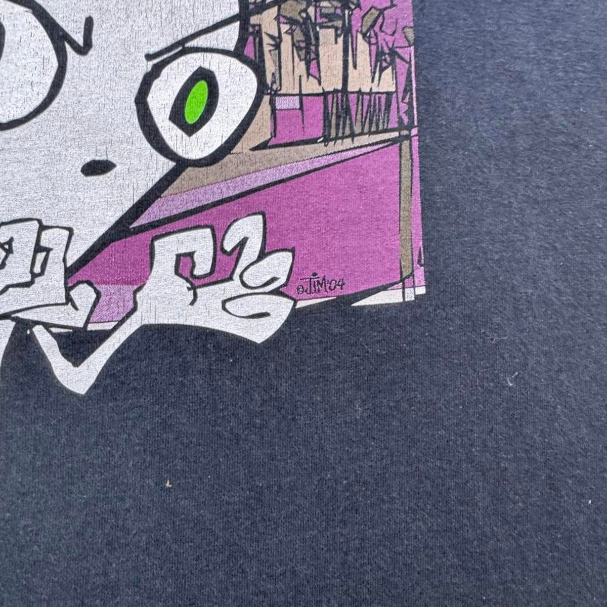 2004 Foamy the Squirrel Do Not Anger the Master Long Sleeve Tee | Large