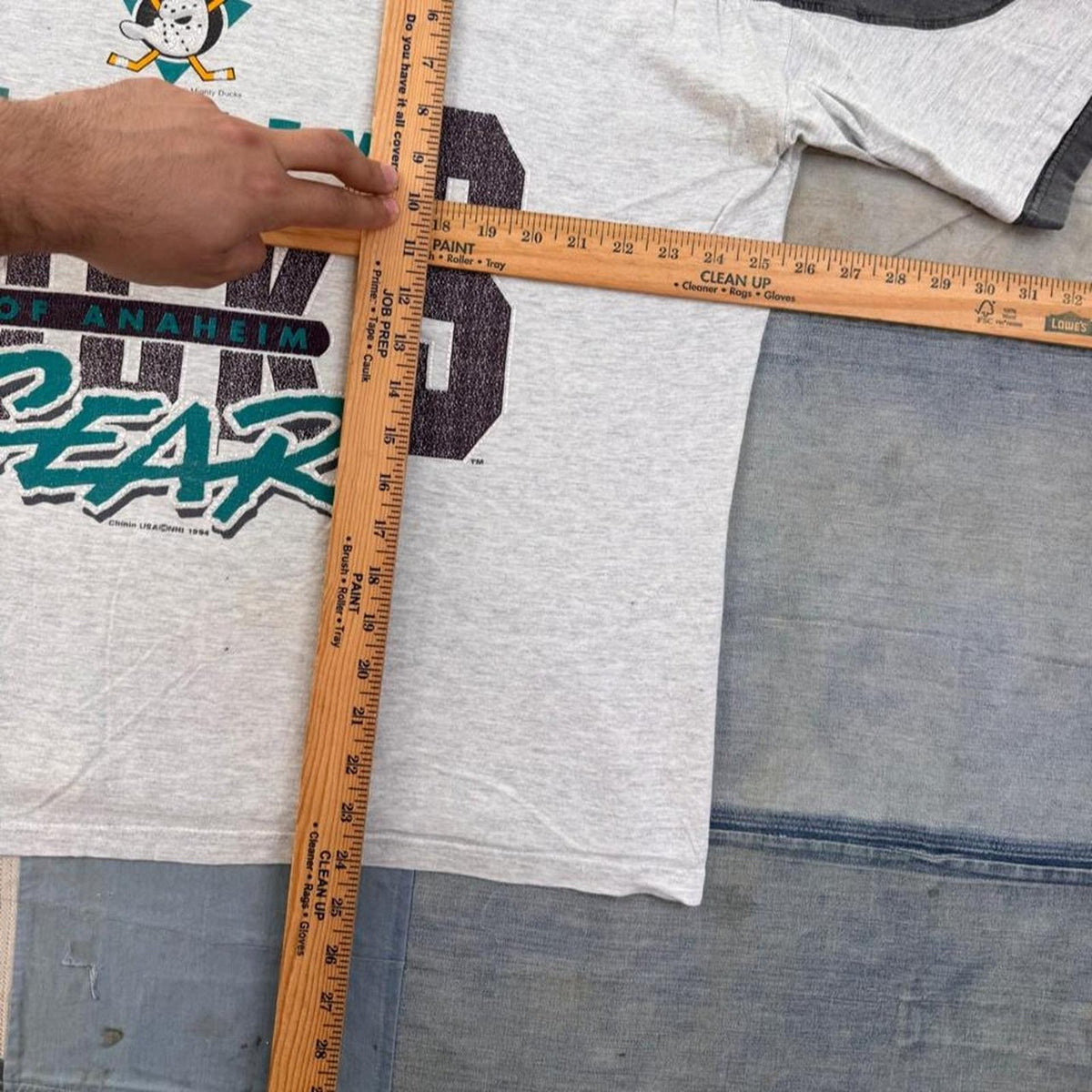 1994 Mighty Ducks of Anaheim Colorblock Tee | M