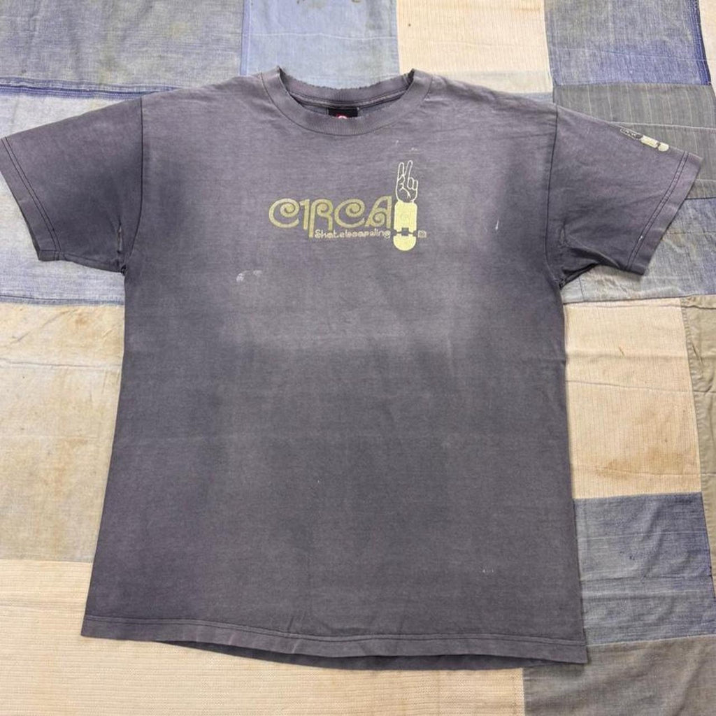 2000s Circa Skateboarding Peace Hand Logo Tee | Large