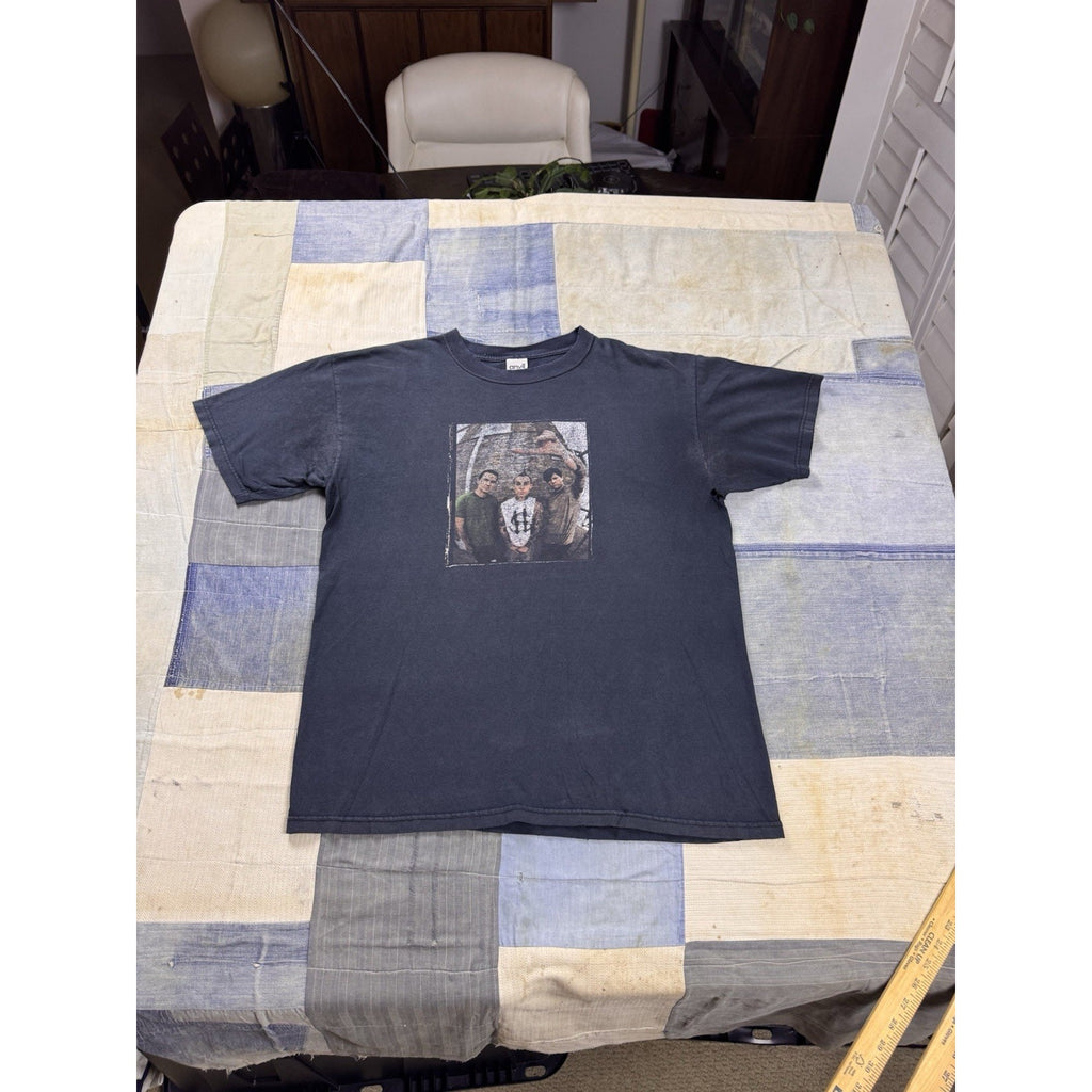 Blink-182 Band Photo Double Sided T Shirt Anvil Pop Punk Rock Tee Large