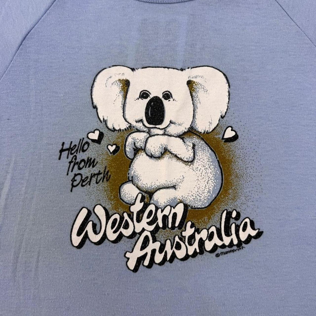 1980s Western Australia Koala Perth Souvenir Graphic Tee Made in Australia | Women's Baby Tee