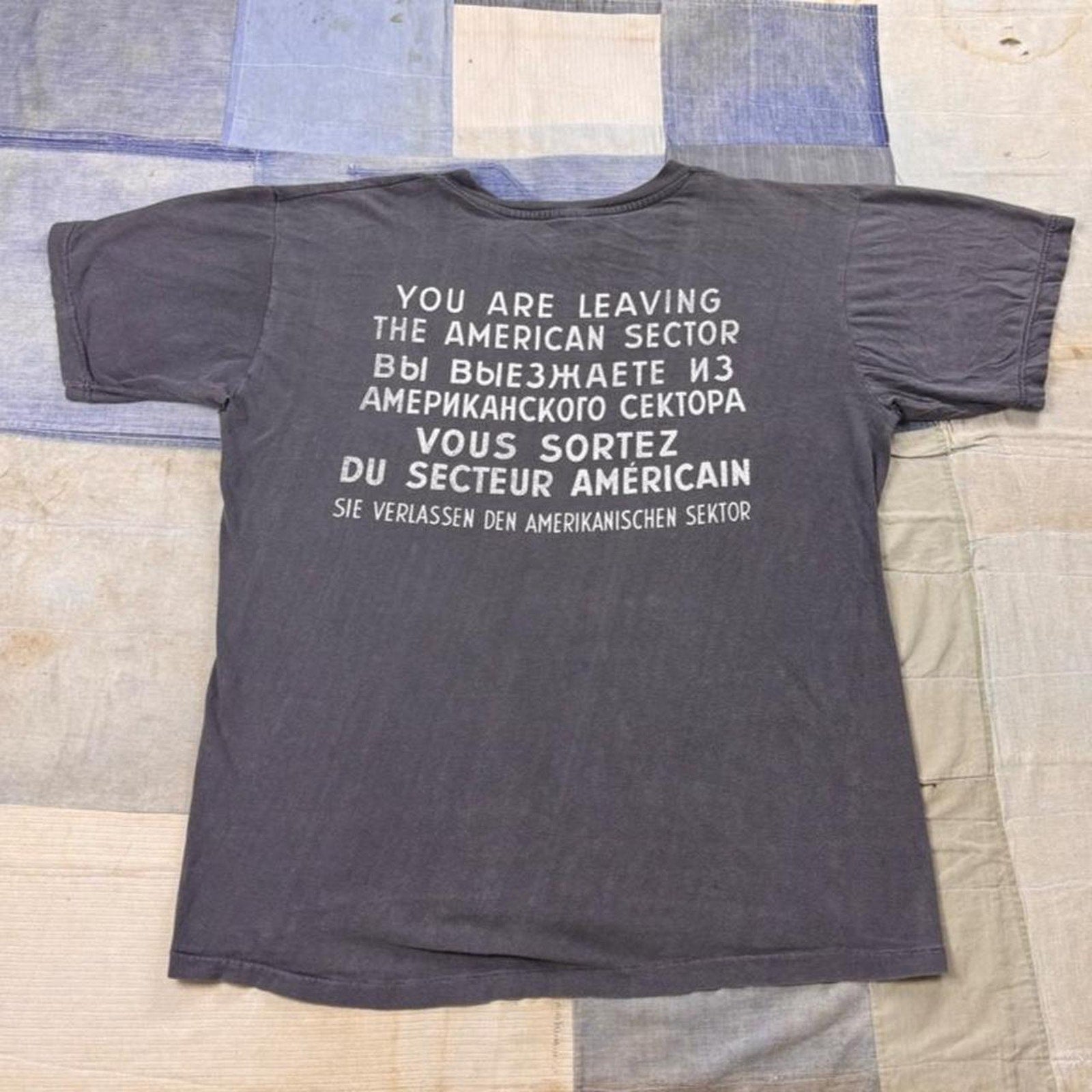 1980s Checkpoint Charlie “You Are Leaving the American Sector” Tee | XL