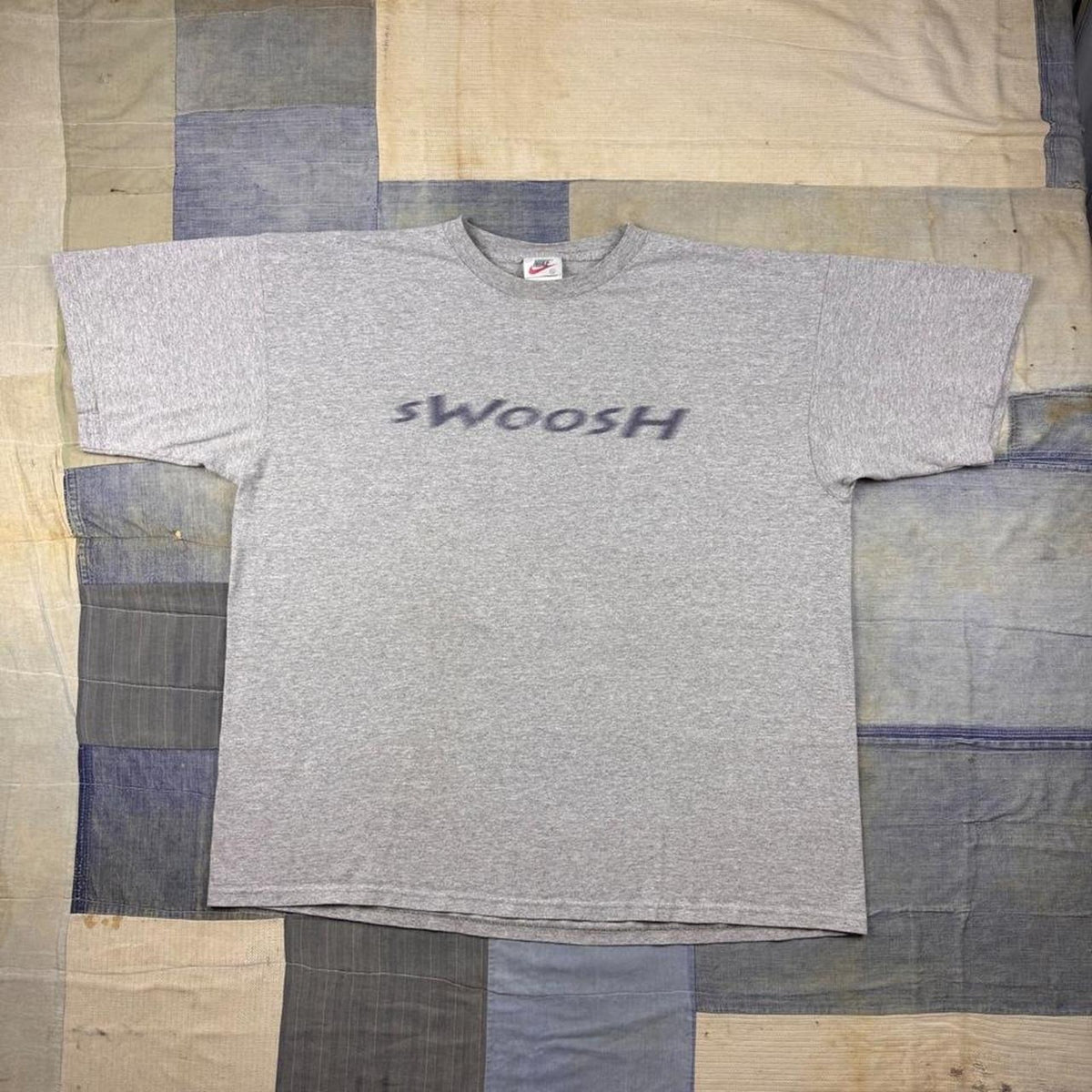 1990s Nike Swoosh Basketball Hoop Graphic Tee Made in USA | XL