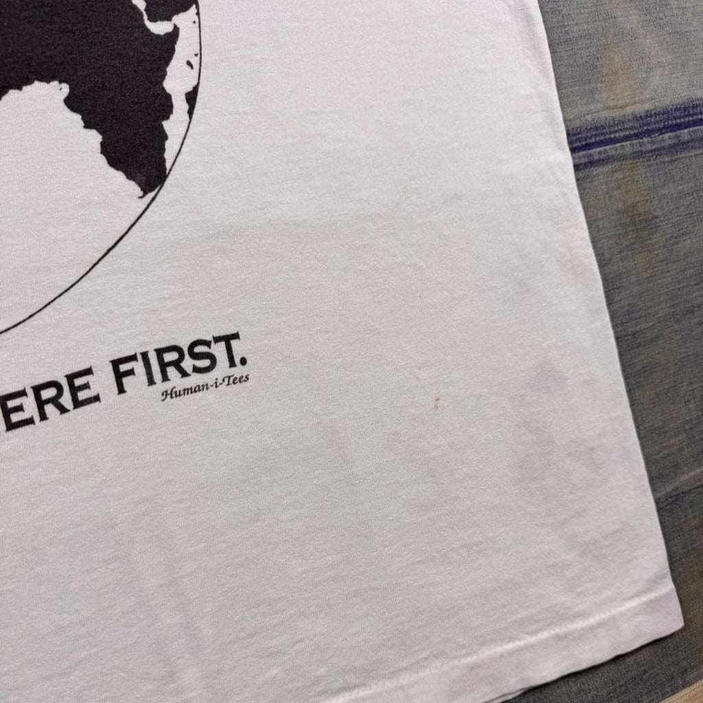 1990s “They Were Here First” Endangered Animals Graphic Tee | Large