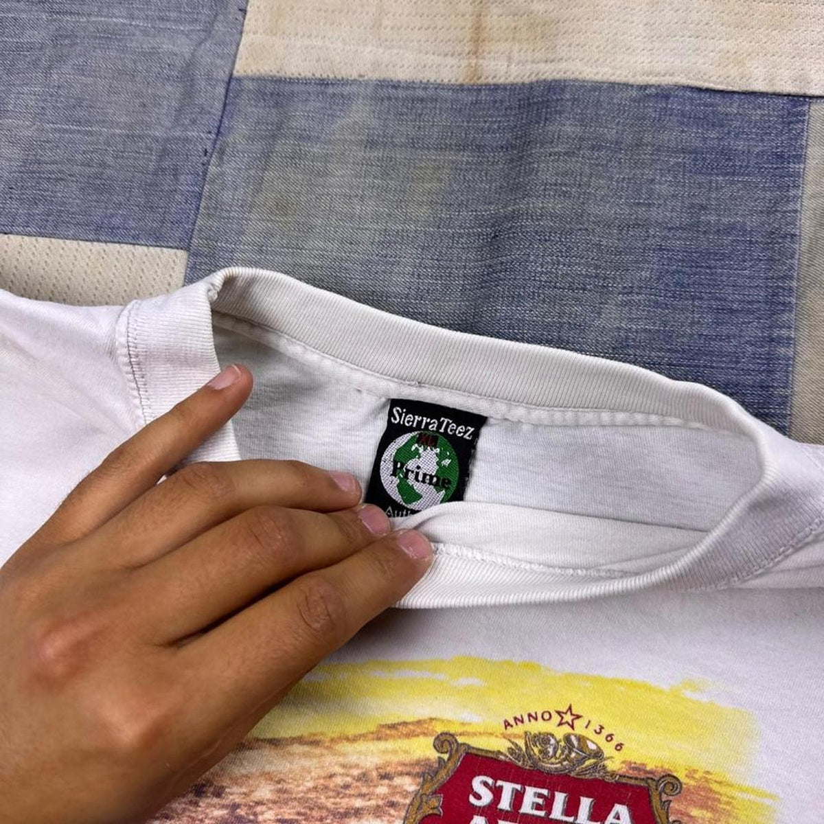 1990s Stella Artois Beer Graphic Tee | XL