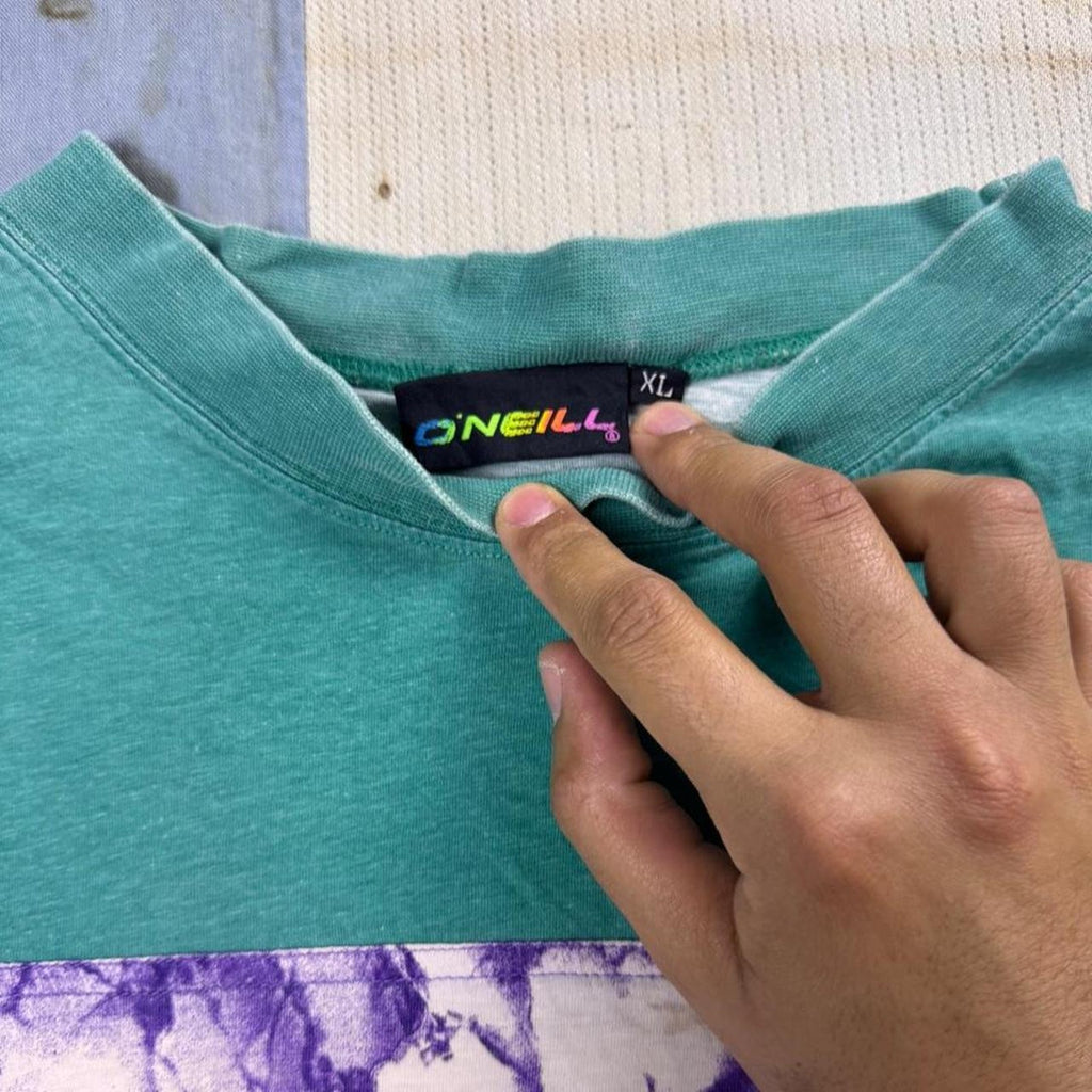 1990s O’Neill True Blue Layered Surf Tee | XL