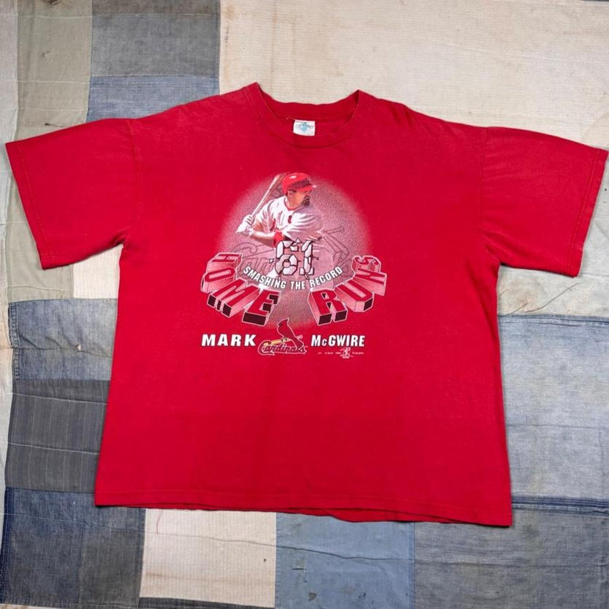1998 Mark McGwire 61 Home Runs Cardinals Tee | XL