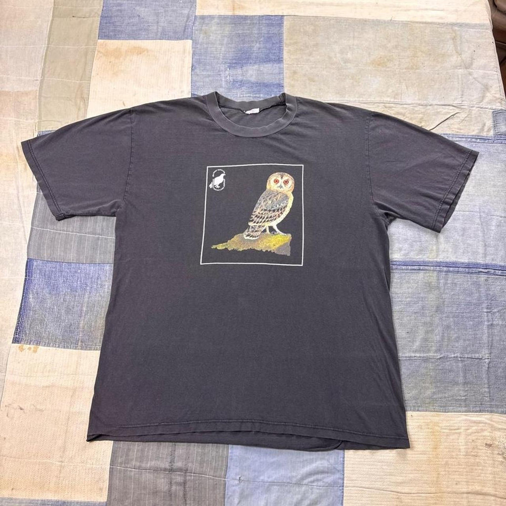Vintage 90s International Birdwatching Center Owl Graphic Tee | XL