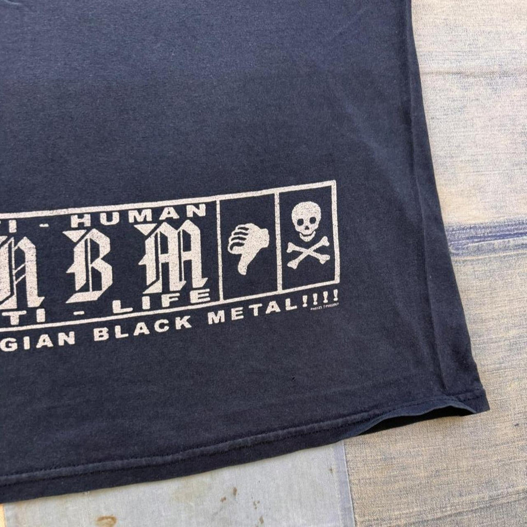 2000s Taake Anti-Human Anti-Life Black Metal Tee | Small