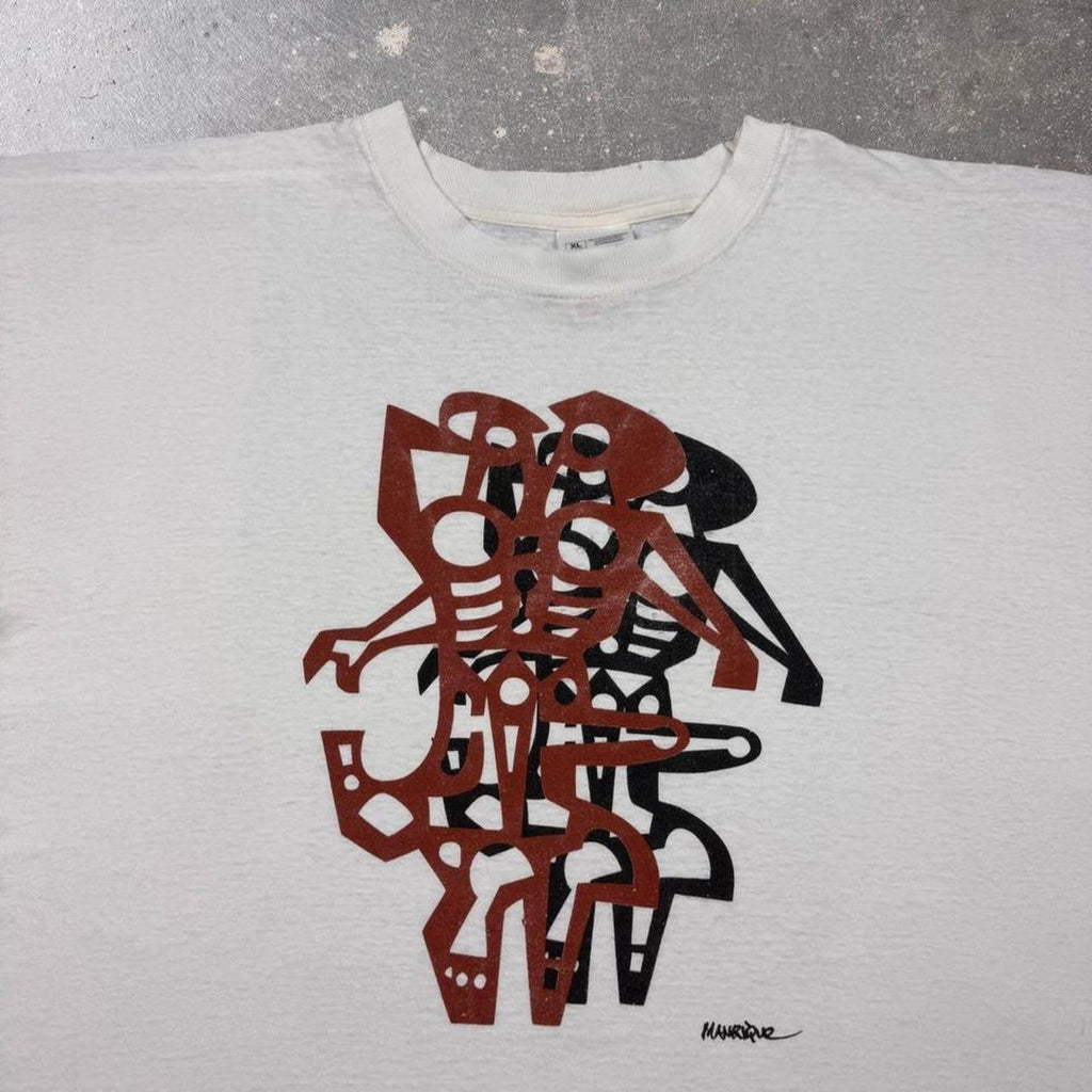 1990s Manrique Abstract Art Tee | XL