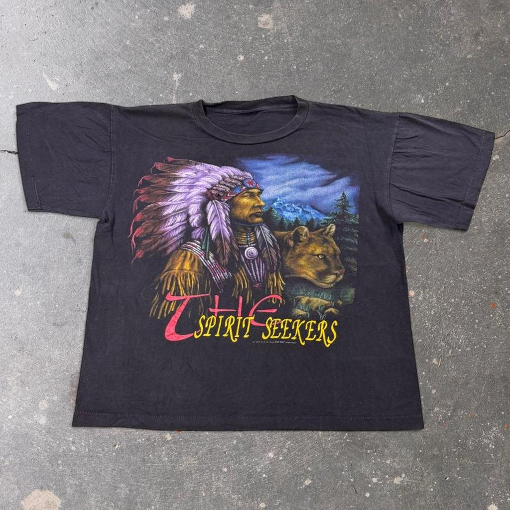 1997 Rock Eagle Spirit Seekers Wakan Tanka Native American Tee | XL