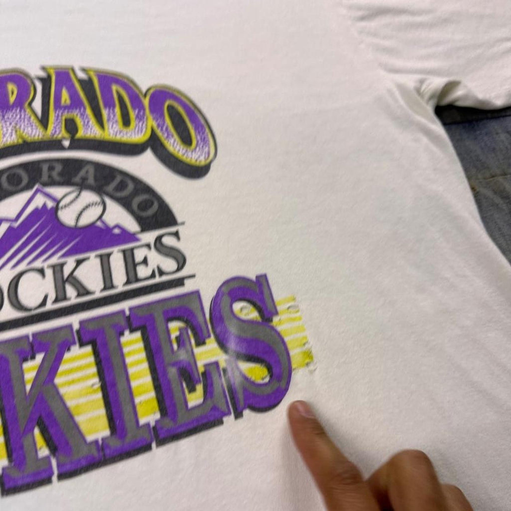 1990s Colorado Rockies MLB Logo Graphic Tee | XXL