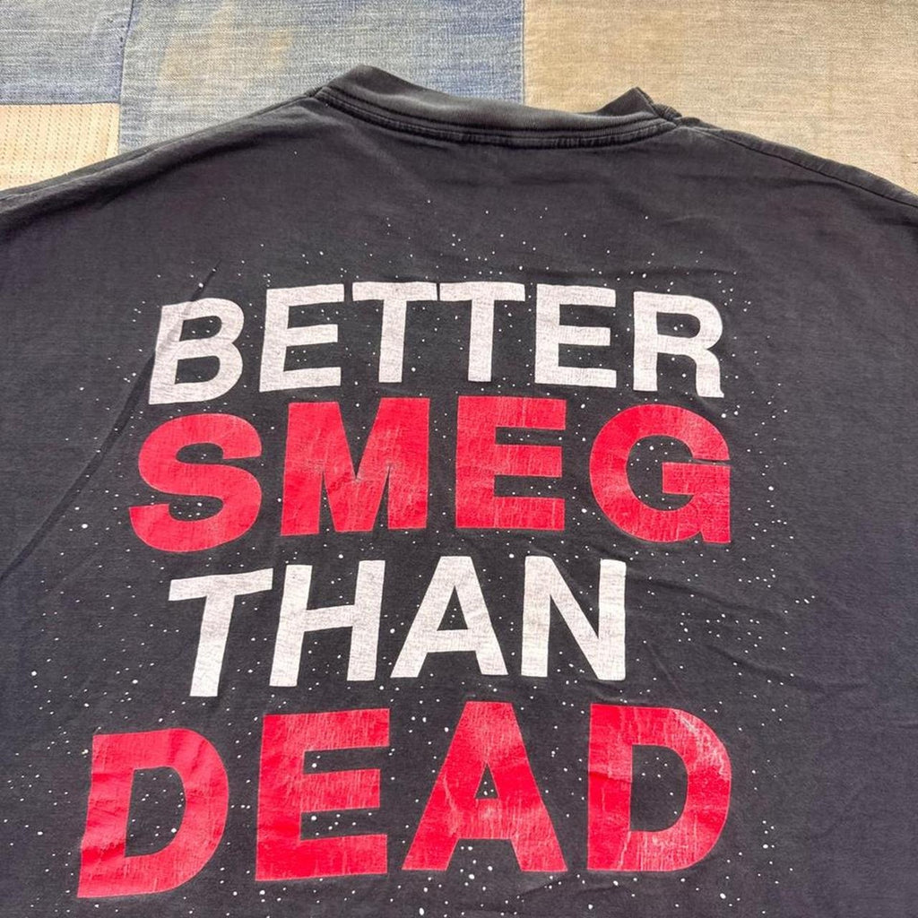 1990s Red Dwarf Smeg Head Better Smeg Than Dead Tee | XL