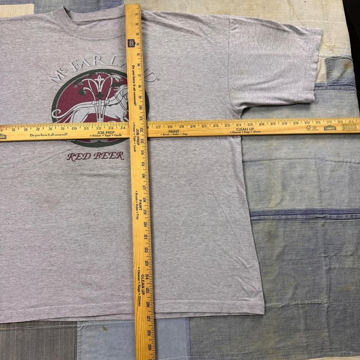 1990s McFarland Red Beer Graphic Tee | XL