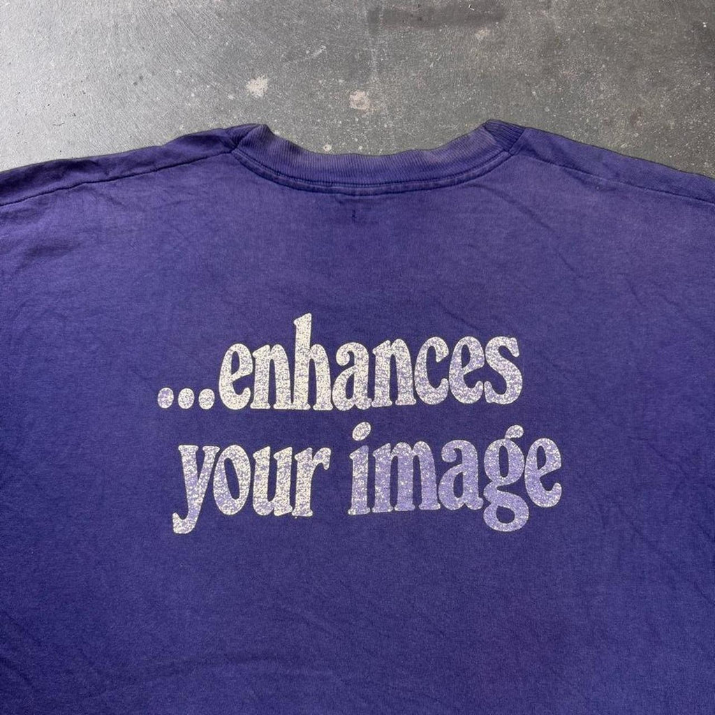 1990s "enhances your image" graphic tee | XL