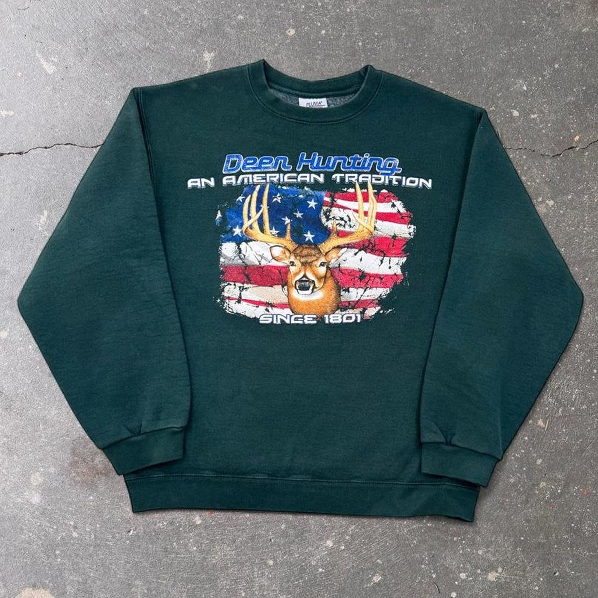 1990s Deer Hunting American Tradition Sweatshirt | L