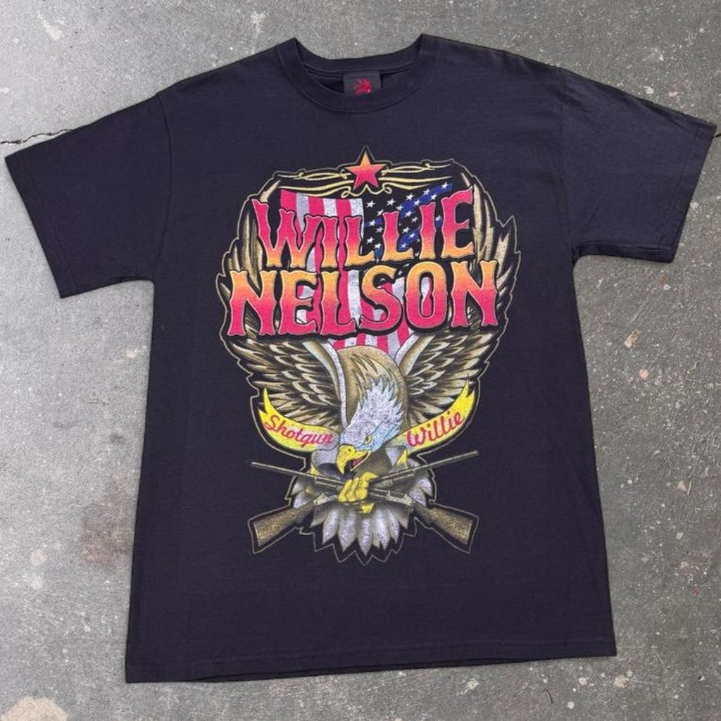 2000s Willie Nelson Shotgun Willie Eagle Graphic Tee | Medium