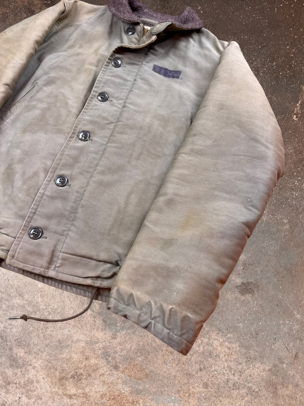 1960s USN N-1 Alpaca Fur Deck Jacket | Large