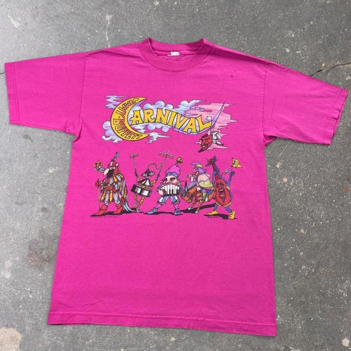1998 Jimmy Buffett Carnival Tour Double-Sided Concert Tee | Medium