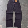 1990s Levi’s 505 Faded Black Regular Fit Jeans | 31x29.5