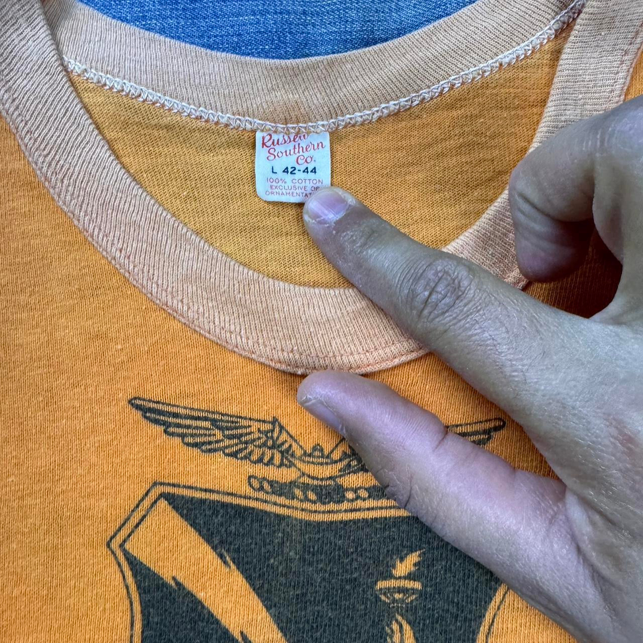 1960s USAF Squadron Officer School F-62 Ringer Tee | Large