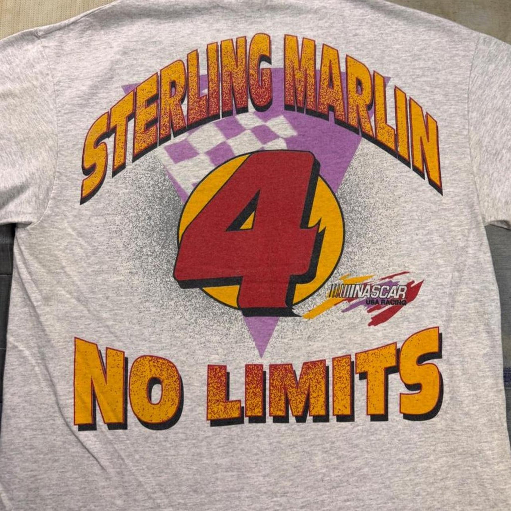 1995 Sterling Marlin NASCAR “No Limits” graphic tee | Large