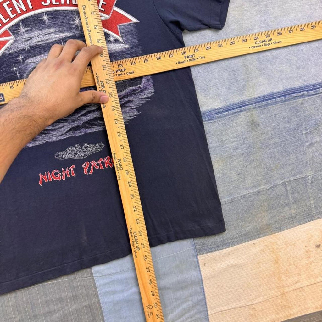 1990s US Navy Silent Service Night Patrol Submarine Tee | Medium